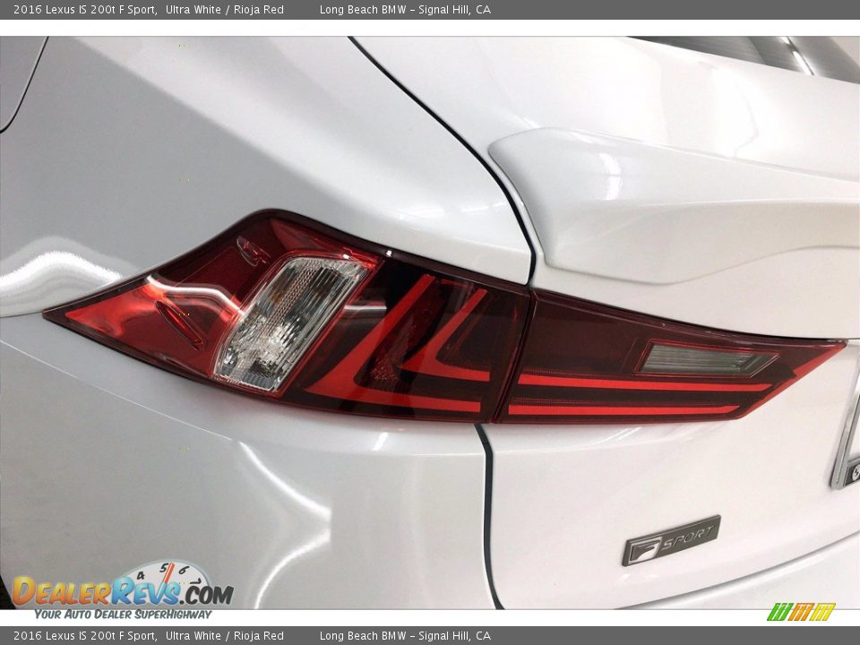 2016 Lexus IS 200t F Sport Ultra White / Rioja Red Photo #27