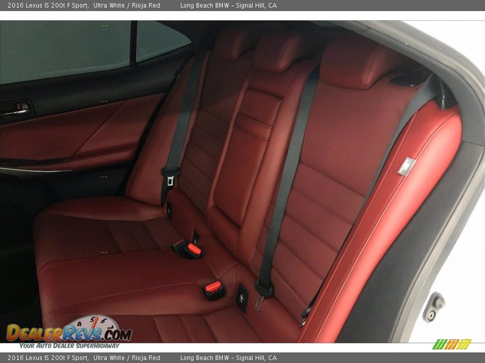 Rear Seat of 2016 Lexus IS 200t F Sport Photo #30