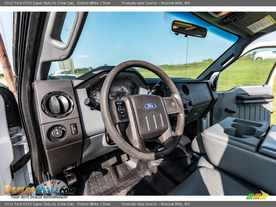 2012 Ford F350 Super Duty XL Crew Cab Oxford White / Steel Photo #18