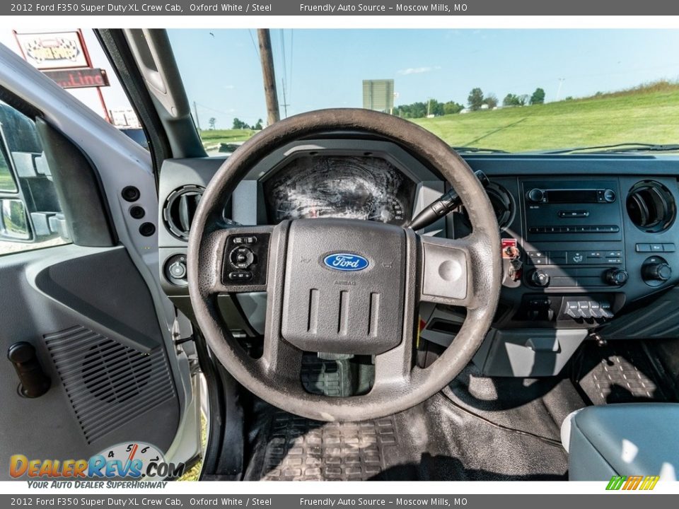 2012 Ford F350 Super Duty XL Crew Cab Oxford White / Steel Photo #33