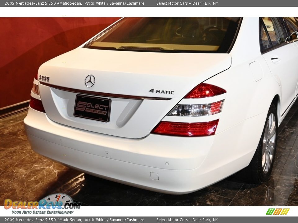 2009 Mercedes-Benz S 550 4Matic Sedan Arctic White / Savanna/Cashmere Photo #5