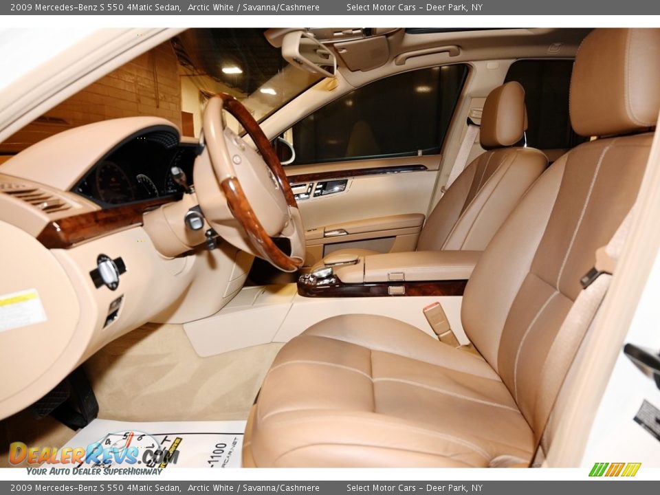 2009 Mercedes-Benz S 550 4Matic Sedan Arctic White / Savanna/Cashmere Photo #9