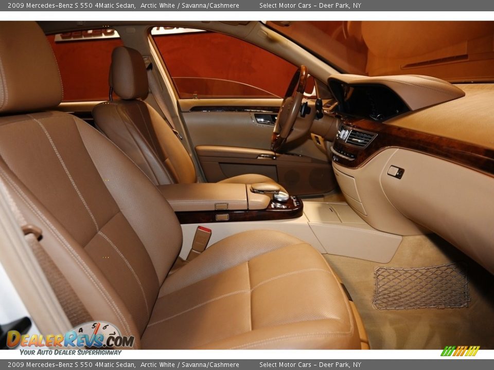 2009 Mercedes-Benz S 550 4Matic Sedan Arctic White / Savanna/Cashmere Photo #14