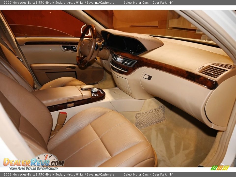 2009 Mercedes-Benz S 550 4Matic Sedan Arctic White / Savanna/Cashmere Photo #15