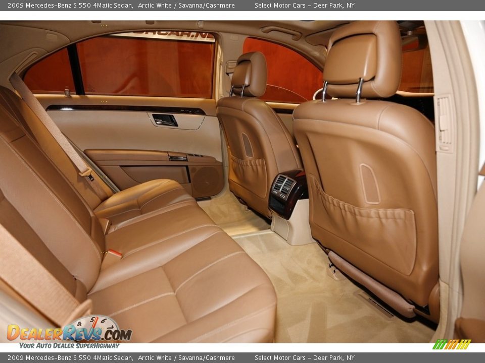 2009 Mercedes-Benz S 550 4Matic Sedan Arctic White / Savanna/Cashmere Photo #16