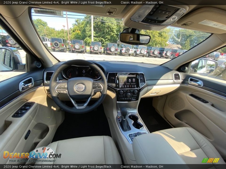 2020 Jeep Grand Cherokee Limited 4x4 Bright White / Light Frost Beige/Black Photo #4