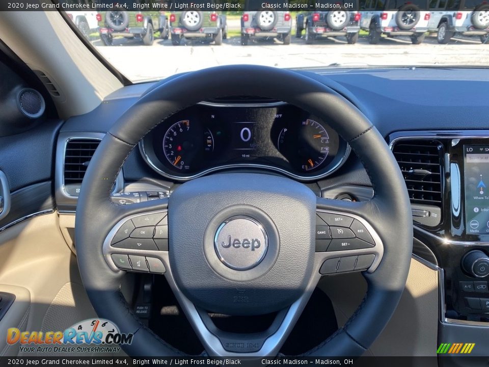 2020 Jeep Grand Cherokee Limited 4x4 Bright White / Light Frost Beige/Black Photo #5