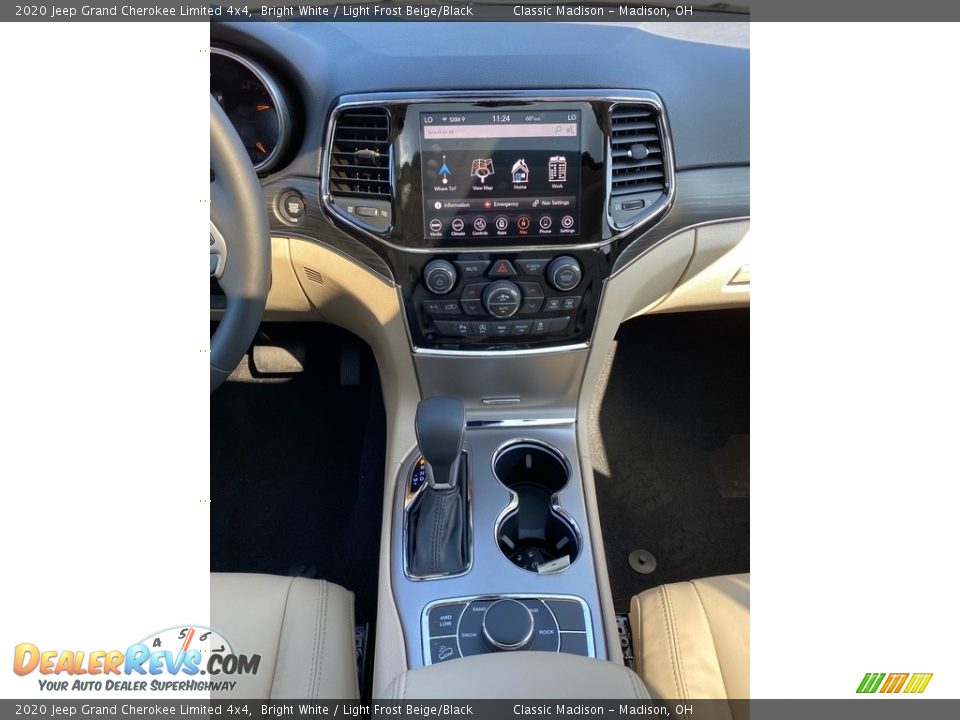 2020 Jeep Grand Cherokee Limited 4x4 Bright White / Light Frost Beige/Black Photo #6