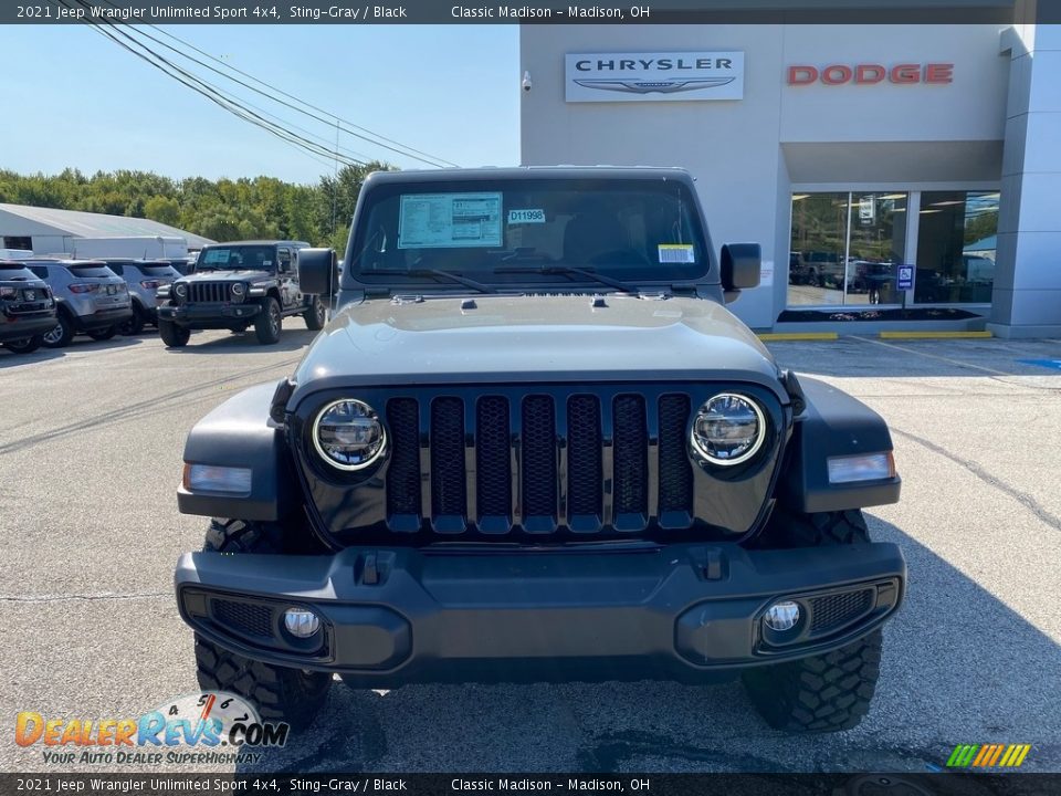 2021 Jeep Wrangler Unlimited Sport 4x4 Sting-Gray / Black Photo #7