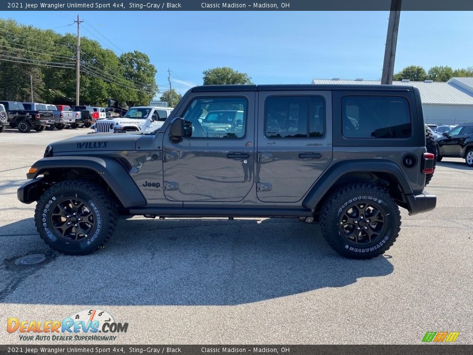 2021 Jeep Wrangler Unlimited Sport 4x4 Sting-Gray / Black Photo #8