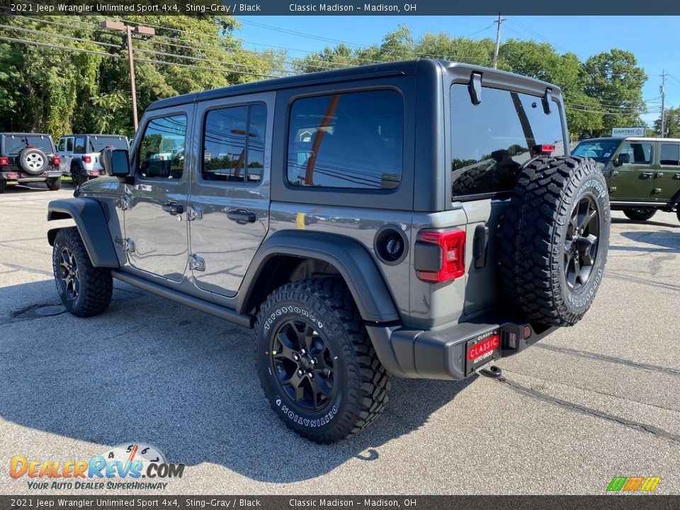 2021 Jeep Wrangler Unlimited Sport 4x4 Sting-Gray / Black Photo #9