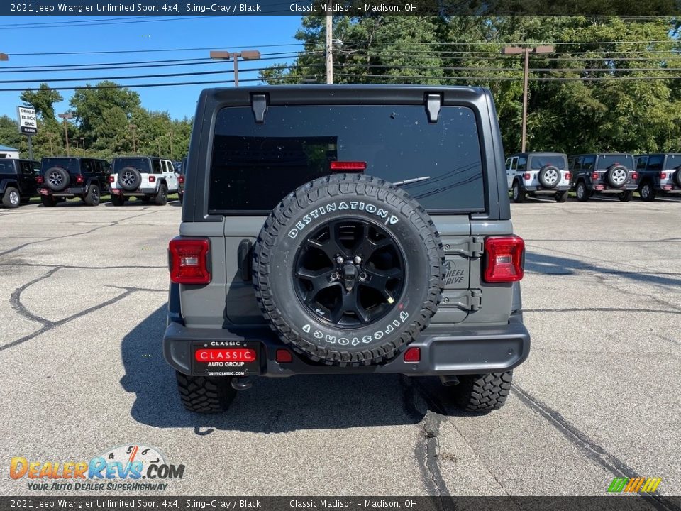 2021 Jeep Wrangler Unlimited Sport 4x4 Sting-Gray / Black Photo #10