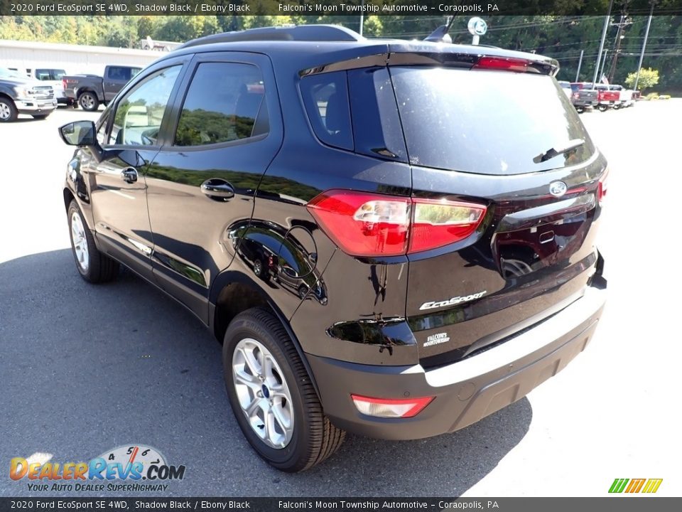 2020 Ford EcoSport SE 4WD Shadow Black / Ebony Black Photo #6