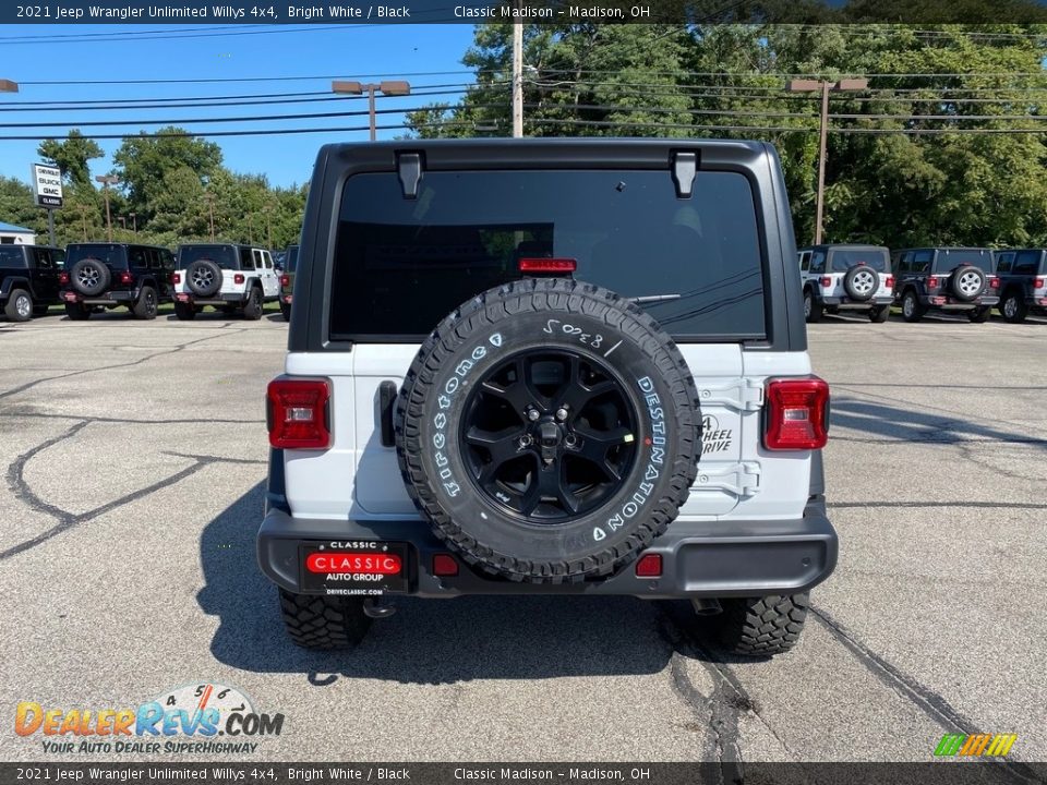 2021 Jeep Wrangler Unlimited Willys 4x4 Bright White / Black Photo #10