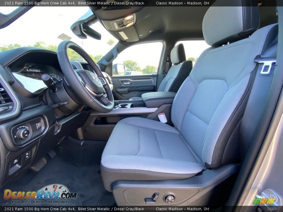 2021 Ram 1500 Big Horn Crew Cab 4x4 Billet Silver Metallic / Diesel Gray/Black Photo #7