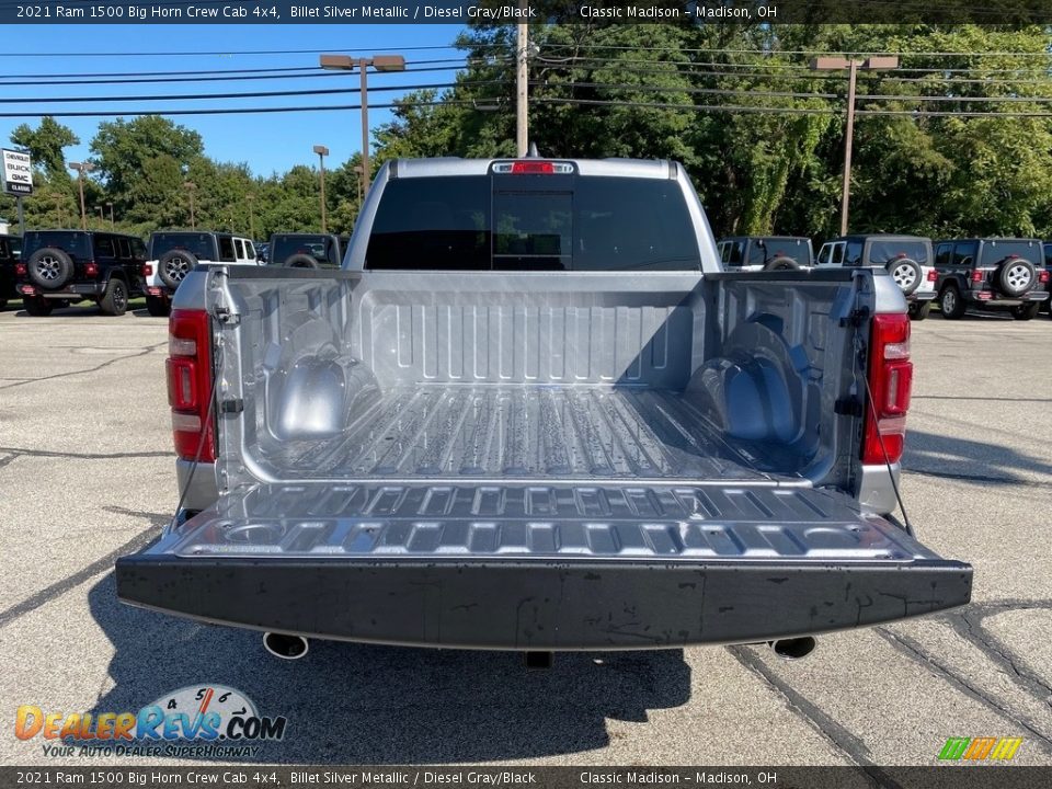 2021 Ram 1500 Big Horn Crew Cab 4x4 Billet Silver Metallic / Diesel Gray/Black Photo #8