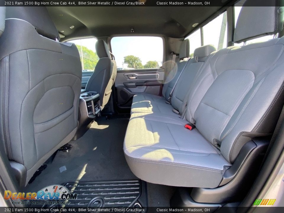 2021 Ram 1500 Big Horn Crew Cab 4x4 Billet Silver Metallic / Diesel Gray/Black Photo #9