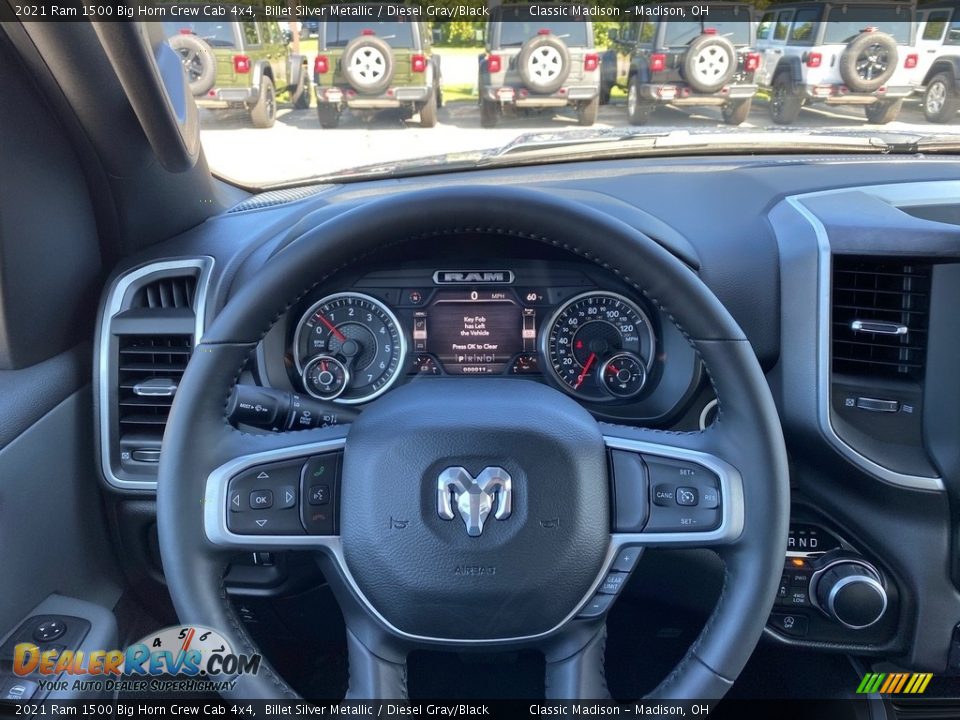 2021 Ram 1500 Big Horn Crew Cab 4x4 Billet Silver Metallic / Diesel Gray/Black Photo #10