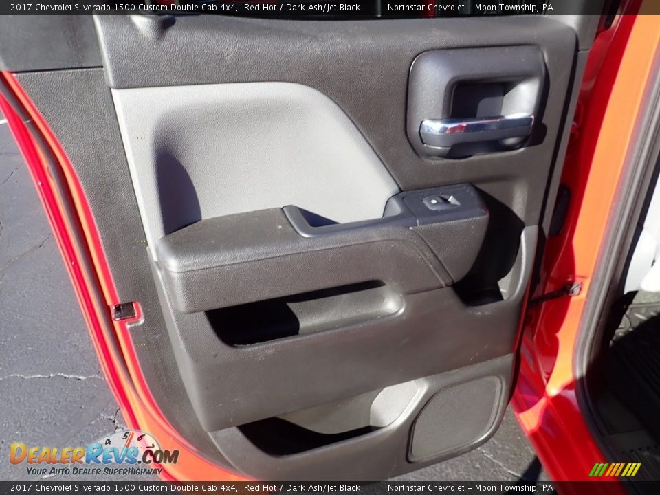 2017 Chevrolet Silverado 1500 Custom Double Cab 4x4 Red Hot / Dark Ash/Jet Black Photo #24