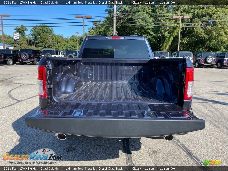 2021 Ram 1500 Big Horn Quad Cab 4x4 Maximum Steel Metallic / Diesel Gray/Black Photo #6