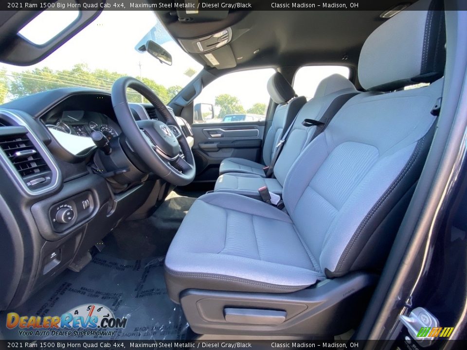Front Seat of 2021 Ram 1500 Big Horn Quad Cab 4x4 Photo #7