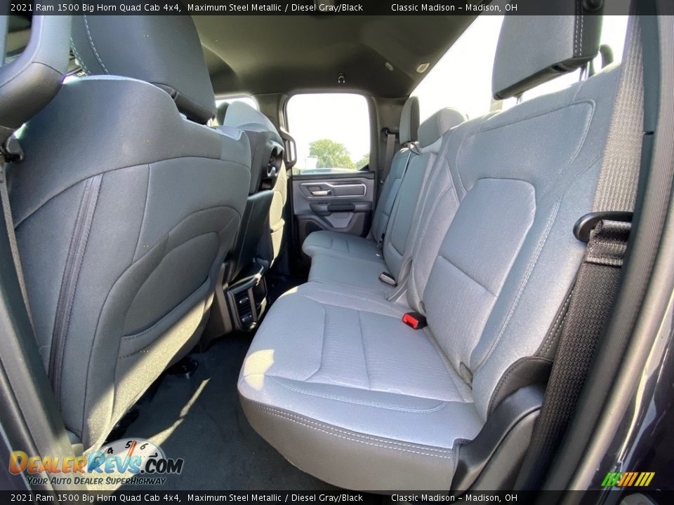 Rear Seat of 2021 Ram 1500 Big Horn Quad Cab 4x4 Photo #8