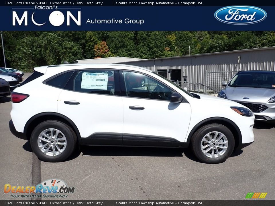 2020 Ford Escape S 4WD Oxford White / Dark Earth Gray Photo #1