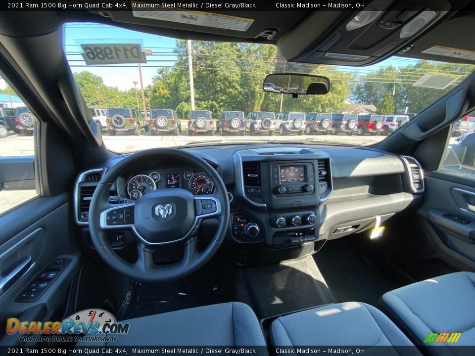 Front Seat of 2021 Ram 1500 Big Horn Quad Cab 4x4 Photo #9