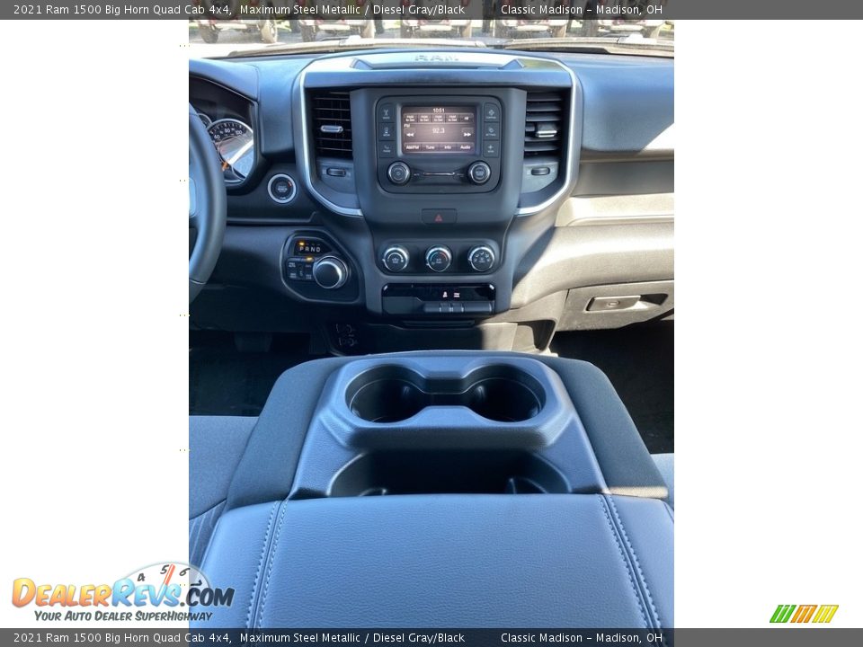 Dashboard of 2021 Ram 1500 Big Horn Quad Cab 4x4 Photo #11
