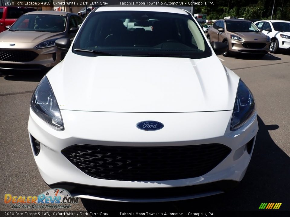 2020 Ford Escape S 4WD Oxford White / Dark Earth Gray Photo #4