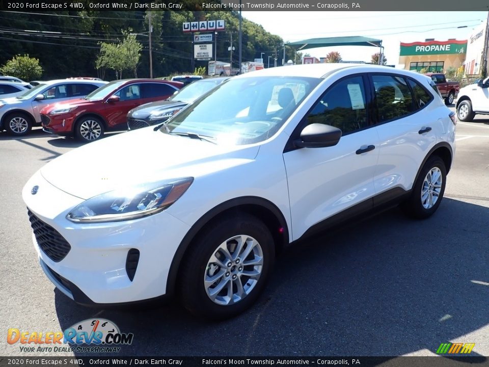 2020 Ford Escape S 4WD Oxford White / Dark Earth Gray Photo #5