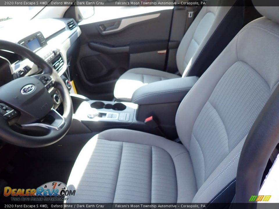 2020 Ford Escape S 4WD Oxford White / Dark Earth Gray Photo #10