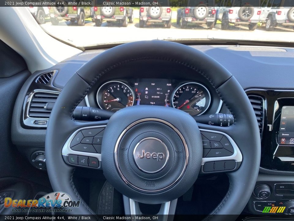 2021 Jeep Compass Altitude 4x4 White / Black Photo #5