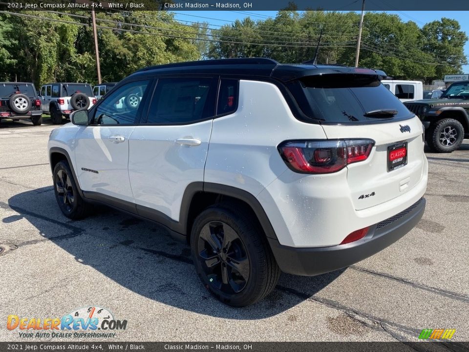 2021 Jeep Compass Altitude 4x4 White / Black Photo #9