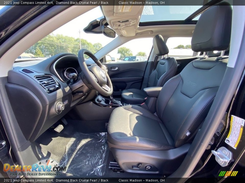 2021 Jeep Compass Limited 4x4 Diamond Black Crystal Pearl / Black Photo #2