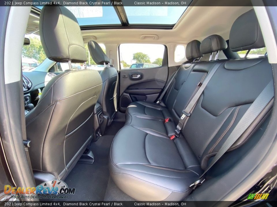 2021 Jeep Compass Limited 4x4 Diamond Black Crystal Pearl / Black Photo #3