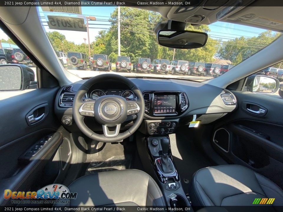 2021 Jeep Compass Limited 4x4 Diamond Black Crystal Pearl / Black Photo #4