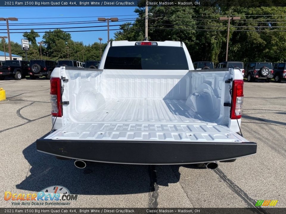 2021 Ram 1500 Big Horn Quad Cab 4x4 Bright White / Diesel Gray/Black Photo #6