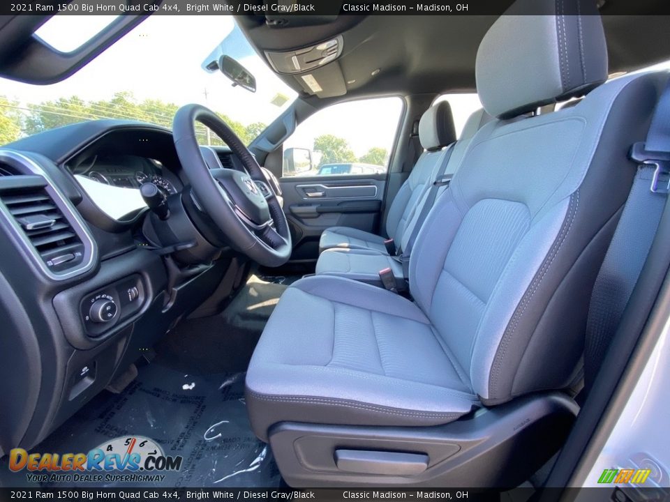 Front Seat of 2021 Ram 1500 Big Horn Quad Cab 4x4 Photo #7