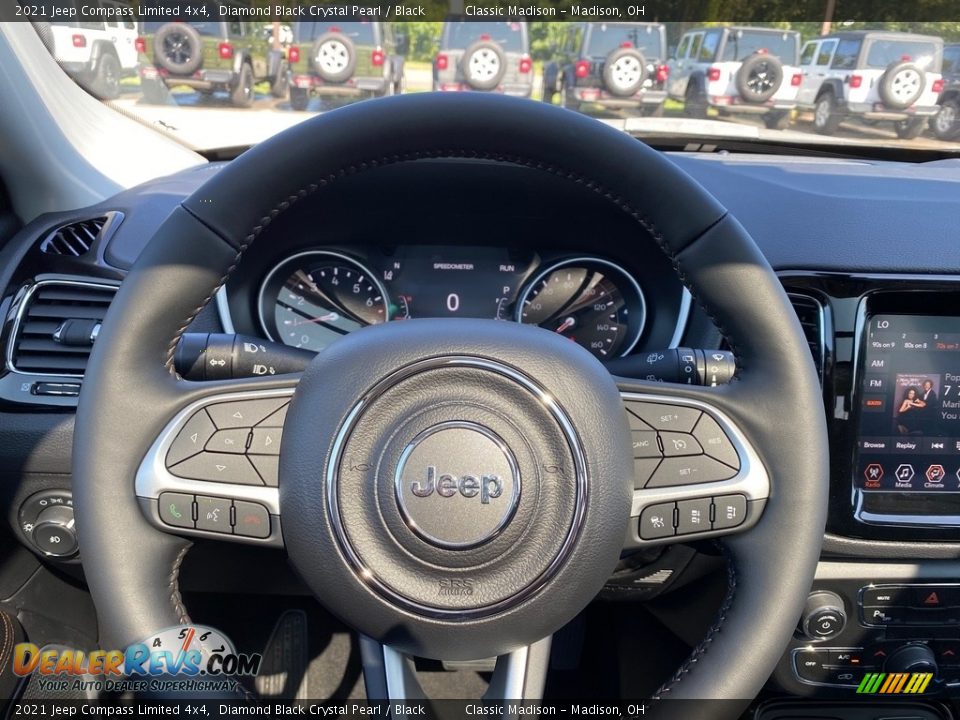2021 Jeep Compass Limited 4x4 Diamond Black Crystal Pearl / Black Photo #5