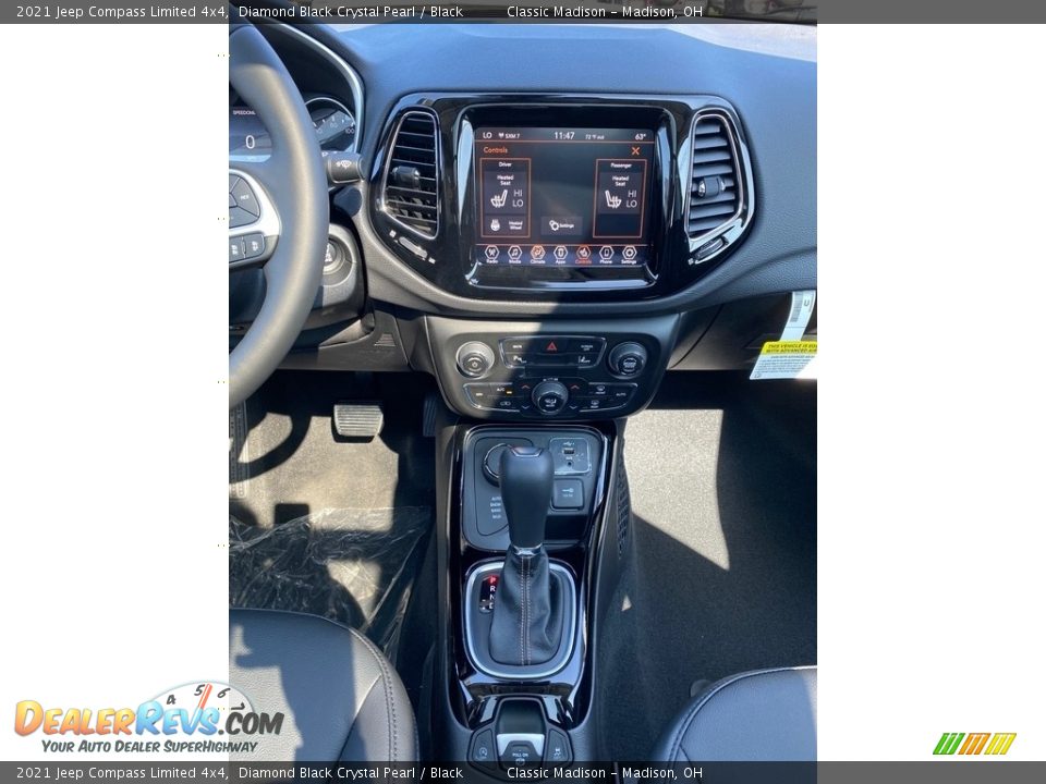 2021 Jeep Compass Limited 4x4 Diamond Black Crystal Pearl / Black Photo #6