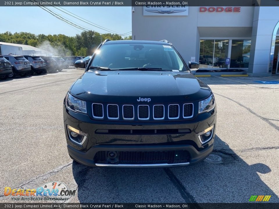 2021 Jeep Compass Limited 4x4 Diamond Black Crystal Pearl / Black Photo #7