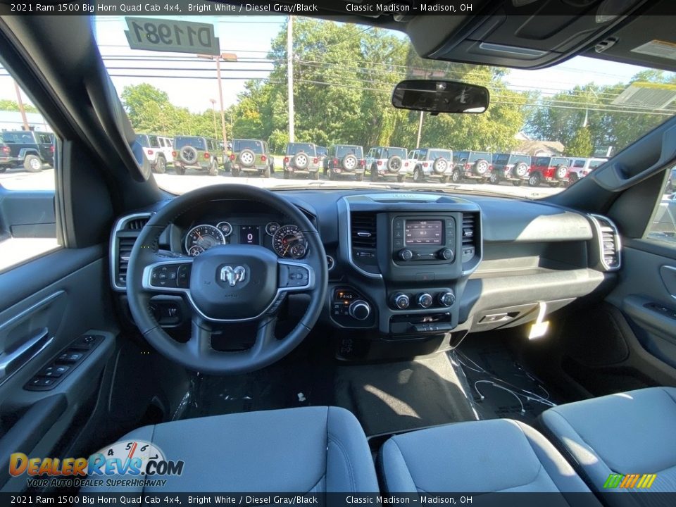 Diesel Gray/Black Interior - 2021 Ram 1500 Big Horn Quad Cab 4x4 Photo #9