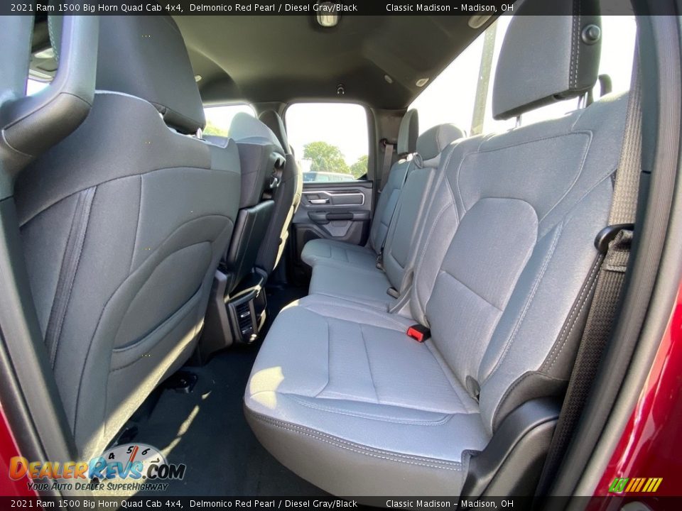 Rear Seat of 2021 Ram 1500 Big Horn Quad Cab 4x4 Photo #8