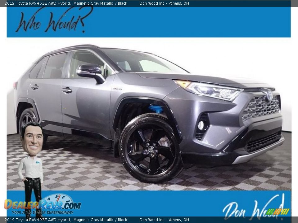 2019 Toyota RAV4 XSE AWD Hybrid Magnetic Gray Metallic / Black Photo #1