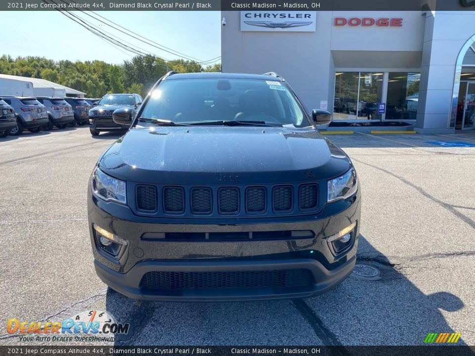 2021 Jeep Compass Altitude 4x4 Diamond Black Crystal Pearl / Black Photo #7