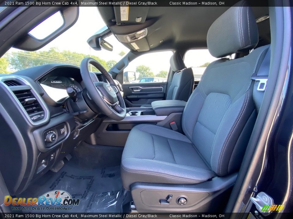 Diesel Gray/Black Interior - 2021 Ram 1500 Big Horn Crew Cab 4x4 Photo #7