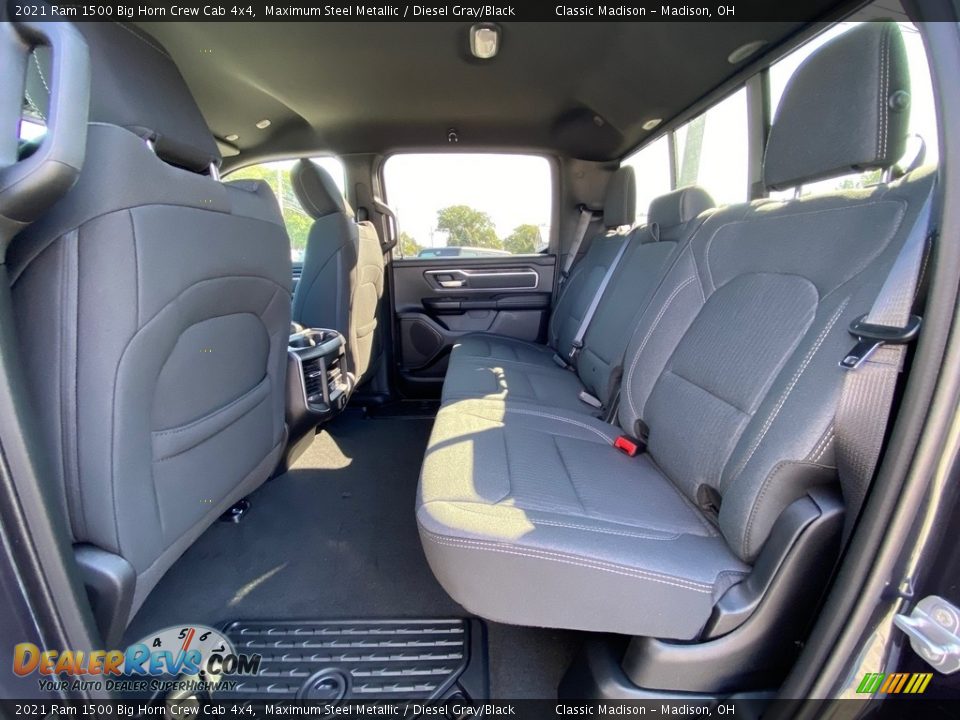 Rear Seat of 2021 Ram 1500 Big Horn Crew Cab 4x4 Photo #8