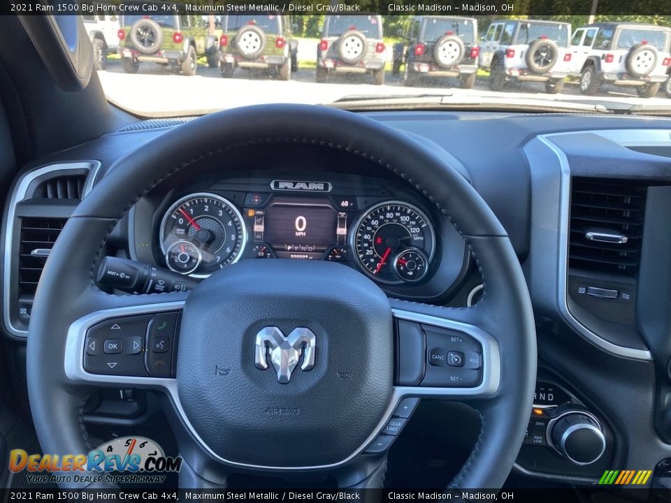 2021 Ram 1500 Big Horn Crew Cab 4x4 Maximum Steel Metallic / Diesel Gray/Black Photo #10