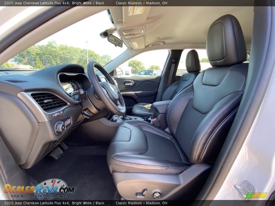 2020 Jeep Cherokee Latitude Plus 4x4 Bright White / Black Photo #2